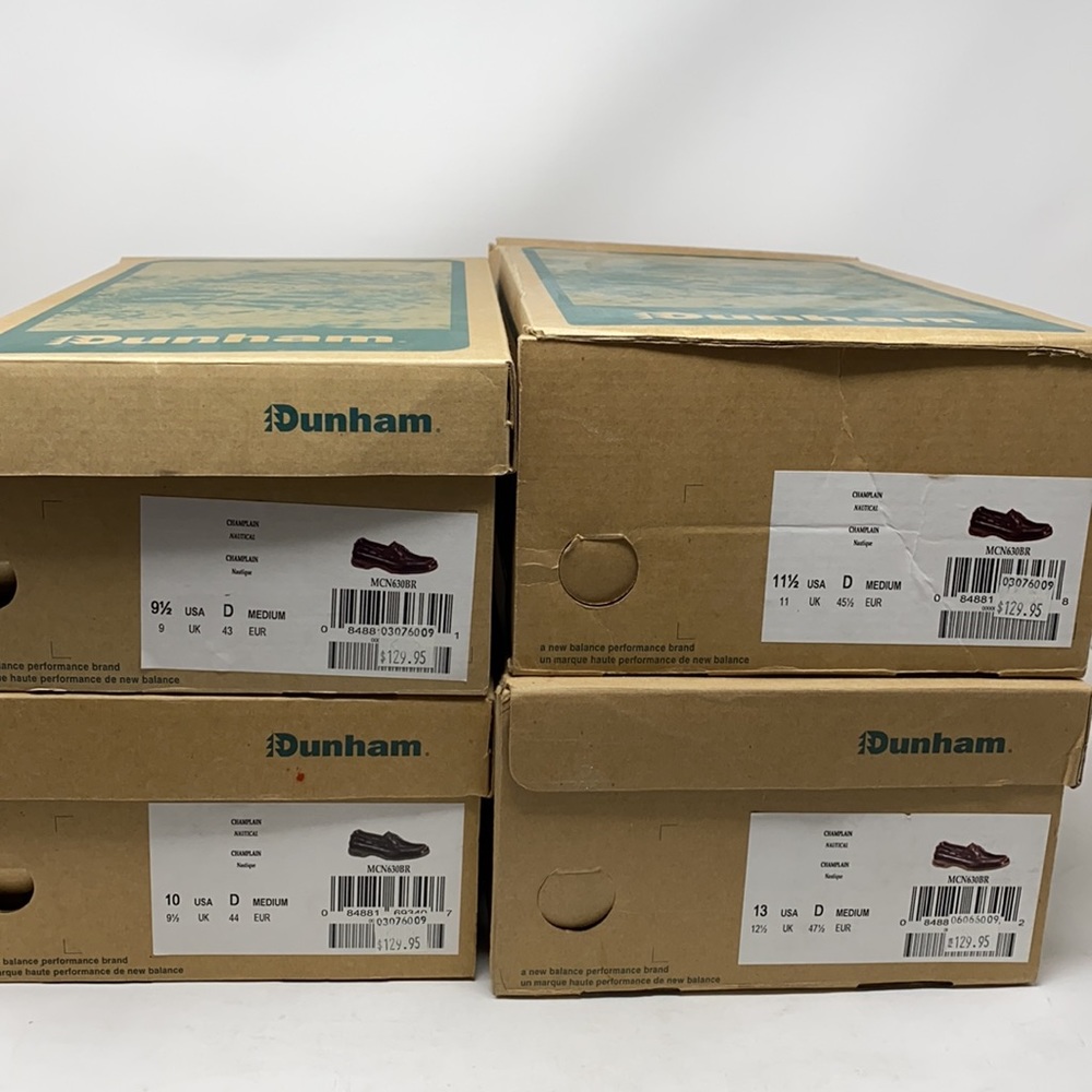 Dunham Champlain Nautical brown leather boat shoes D width - Picture 8 of 8